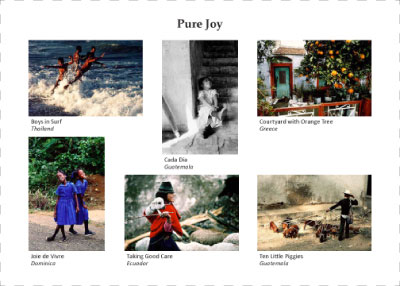 Pure Joy notecard set